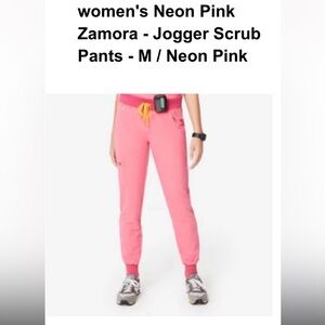 Figs Zamora jogger pants in M Neon pink